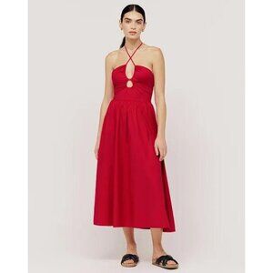 REFORMATION Women's Stassie Dress Size 8  In Red
